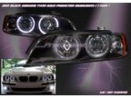 Фары (Angel eyes) для BMW E39 (черные)