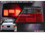 Фонари (LED) для Mercedes E-Class W124 86-95 (тонированный хром)
